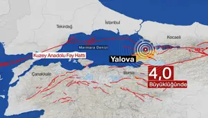 Yalova'da 4 büyüklüğünde deprem (İstanbul'da da hissedildi) Yalova'da 4 büyüklüğünde deprem (İstanbul'da da hissedildi)