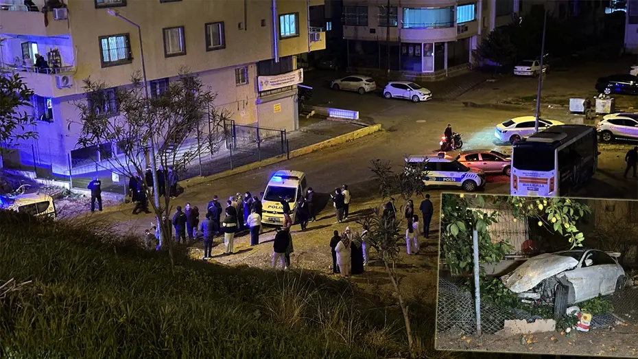 Lastiği patlayan refüje yuvarlandı. Sürücü öldü, annesi yaralandı