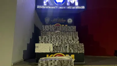 Adana’da 3 milyon TL değerinde kaçakçılık operasyonu