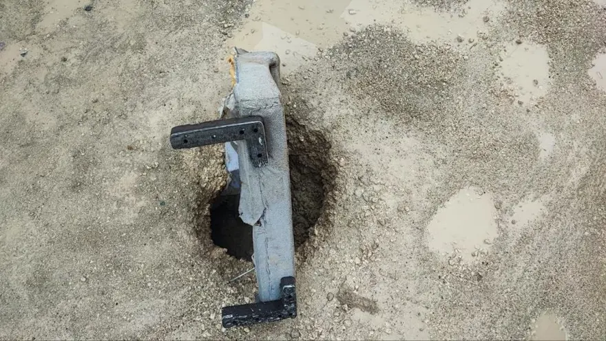 Çöken yola kanepe kollu önlem 