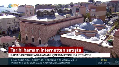 Tarihi hamam internetten satışta