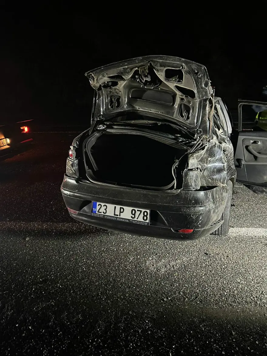 Elazığ’datakla atan otomobilin sürücüsü yaşamını yitirdi Elazığ’datakla atan otomobilin sürücüsü yaşamını yitirdi