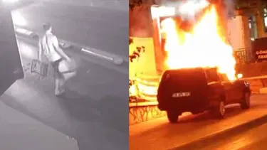 Boşanmak isteyen eşinin aracını yaktı