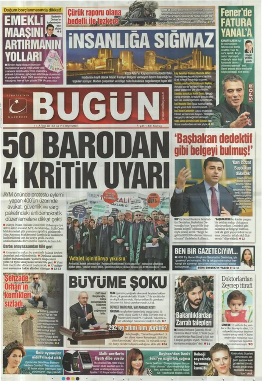 Günün gazete manşetleri 4