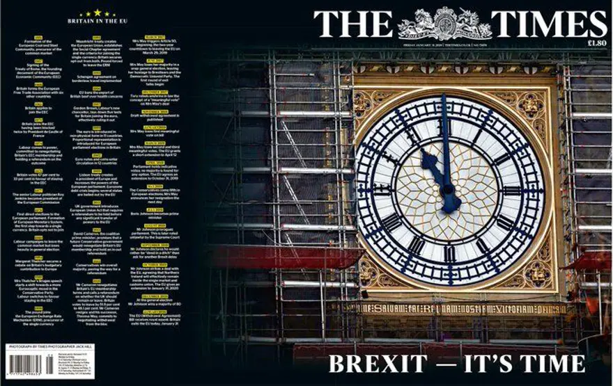 Brexit: AB ile İngiltere bu gece resmen boşanıyor (Gazeteler ayrılıkta anlaşamadı) 1