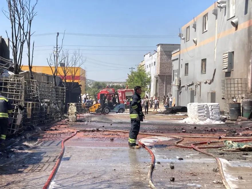 Gaziantep'te fabrika yangını 2