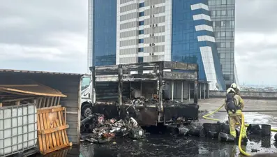 Bayrampaşa'da otoparkta yangın paniği