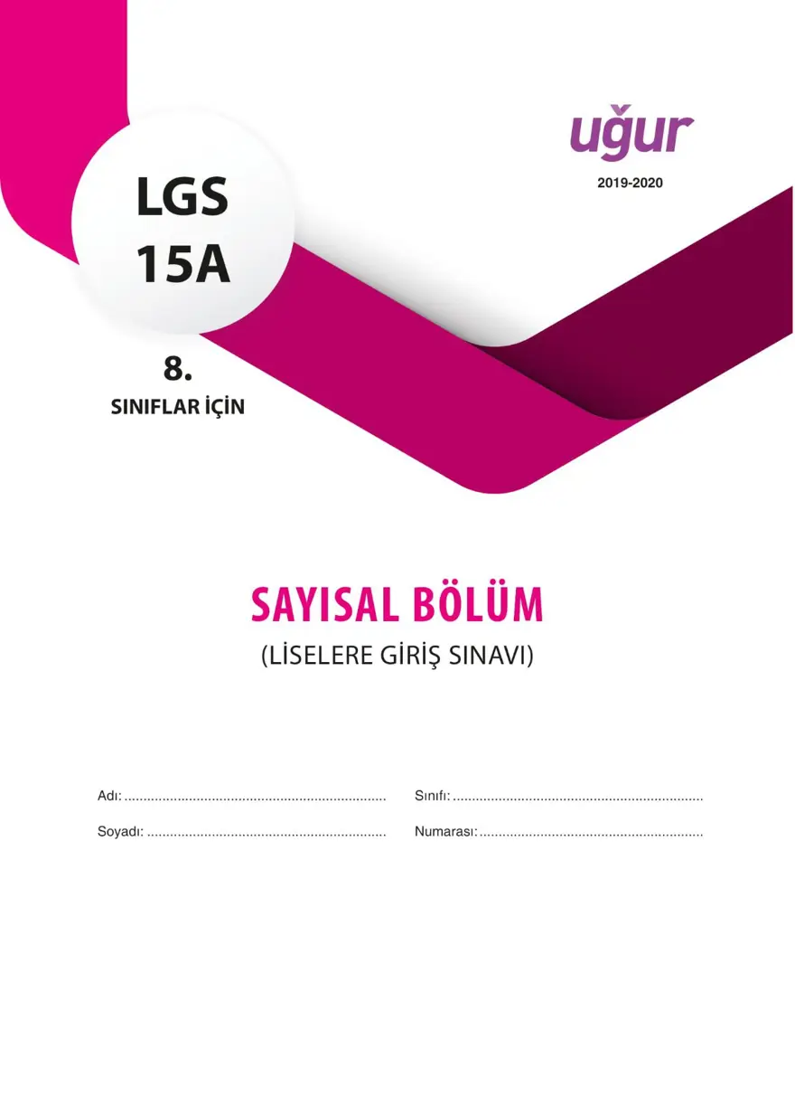 LGS deneme sınavı - Sayısal bölüm LGS deneme sınavı - Sayısal bölüm