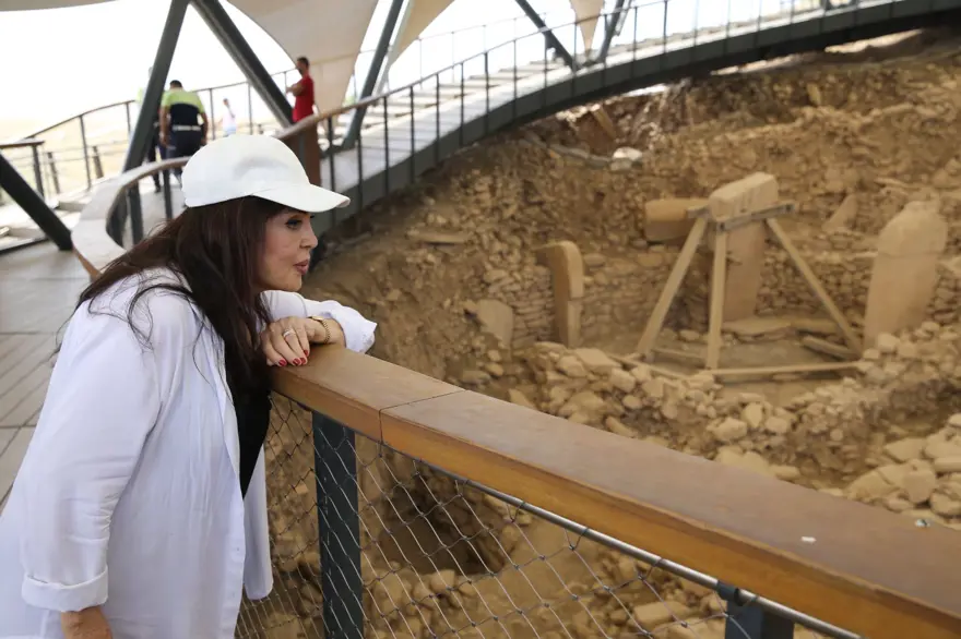 Türkan Şoray Göbeklitepe'yi ziyaret etti 2