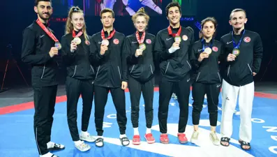 Tekvando Avrupa Şampiyonası'na 7 madalya ile başladık