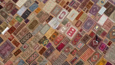 Antalya'nın rengarenk halı tarlaları