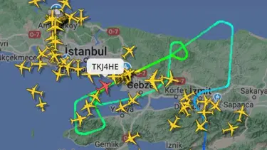 Sabiha Gökçen Havalimanı’nda görüş mesafesi düştü, uçaklar havada tur attı