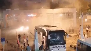 Harem feribotunda yangın paniği