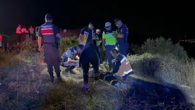 Kaza yapan kadın, jandarmaya attığı konum ile kurtarıldı