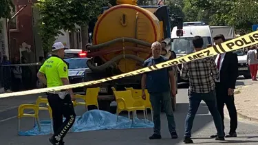 Vidanjörün çarptığı kadın hayatını kaybetti