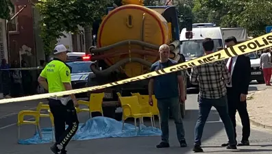 Vidanjörün çarptığı kadın hayatını kaybetti