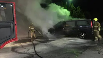 Akaryakıt istasyonunda korkutan yangın