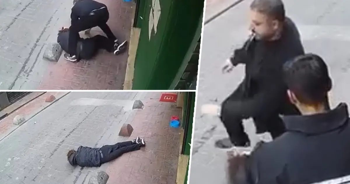 Ağzında sigarayla adam dövdü dayak yiyen şikayetçi olmadı