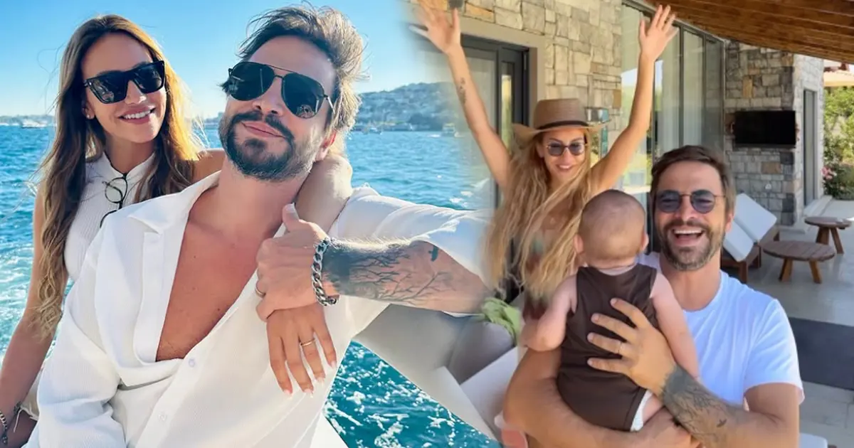 İkinci kez anne baba olan Çağla Gizem ile Ahmet Kural’dan mutlu aile pozu