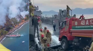 Arazözleri çıkarma gemileri taşıdı