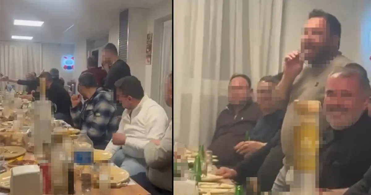 Alkol masasında okunan selaya soruşturma