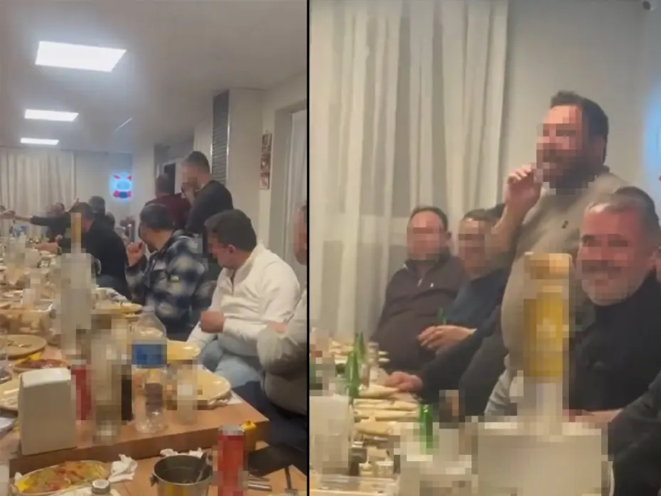Alkol masasında okunan selaya soruşturma
