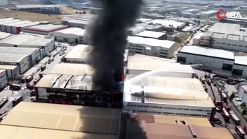 Ankara'da fabrika yangını