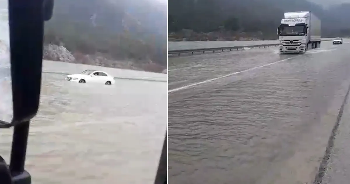 Yola çıkacaklar dikkat! Yeni Antalya-Konya Karayolu ulaşıma kapandı. Sağanak karayolunu göle döndürdü