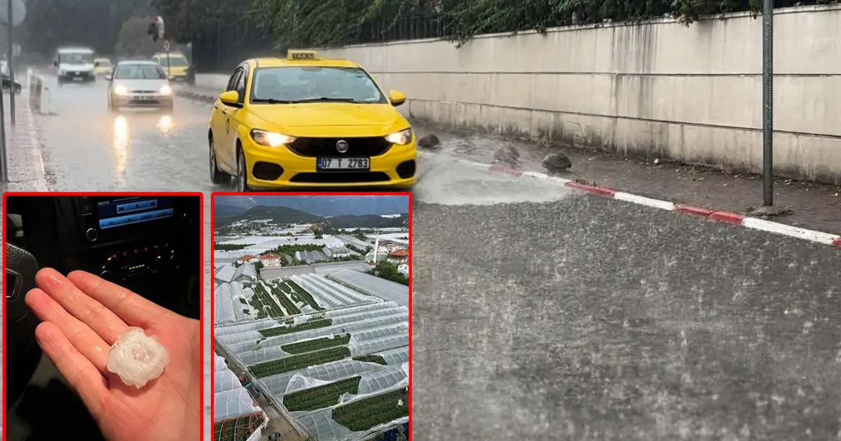 Antalya'yı sağanak ve fırtına vurdu: Yollar göle döndü, hortum oluştu