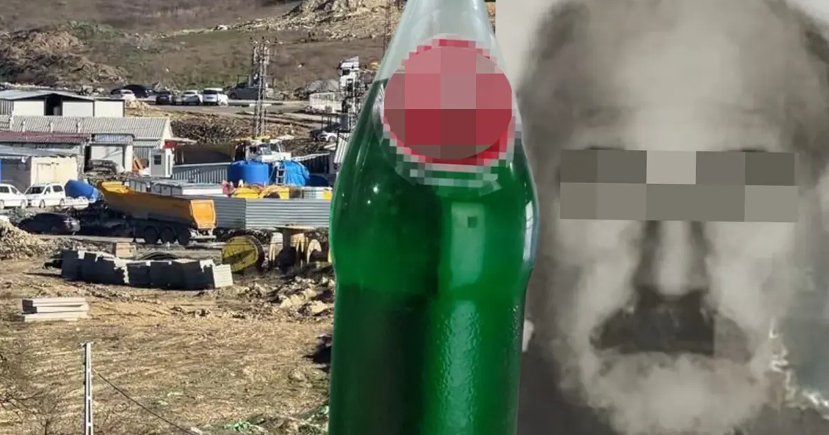 Gazoz dolu sandığı şişeden bir yudum aldı, yaşam savaşı veriyor