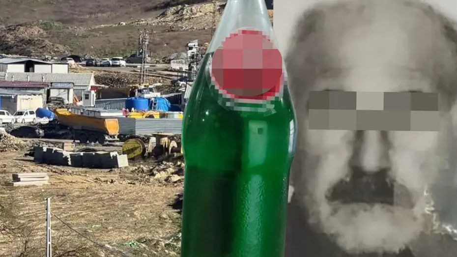 Gazoz dolu sandığı şişeden bir yudum aldı, yaşam savaşı veriyor