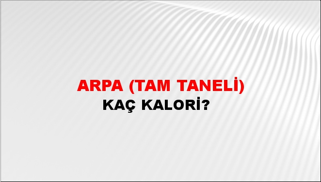 Arpa (Tam taneli)