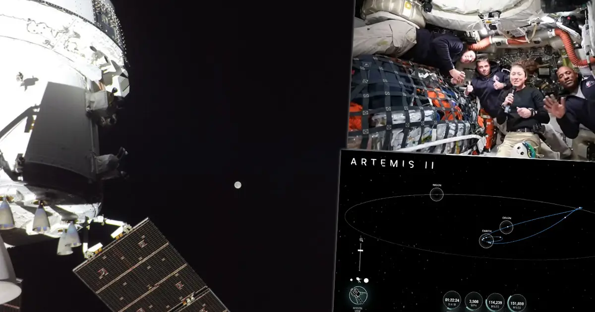 Ay yolculuğundan canlı yayın