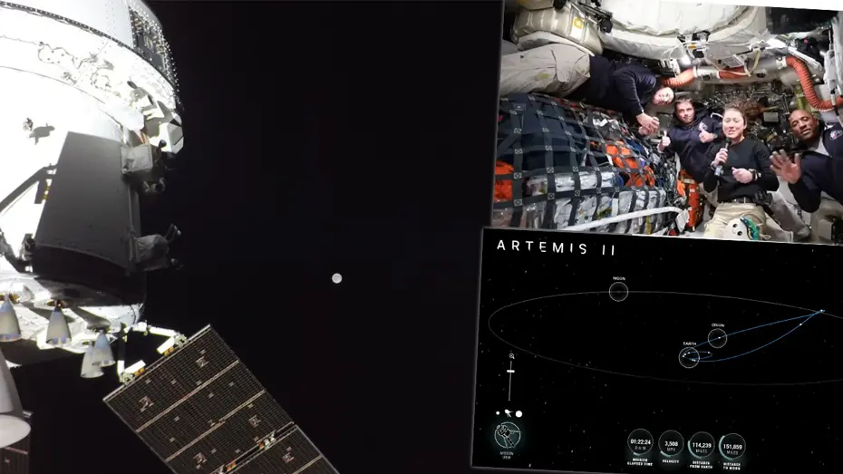 Ay yolculuğundan canlı yayın