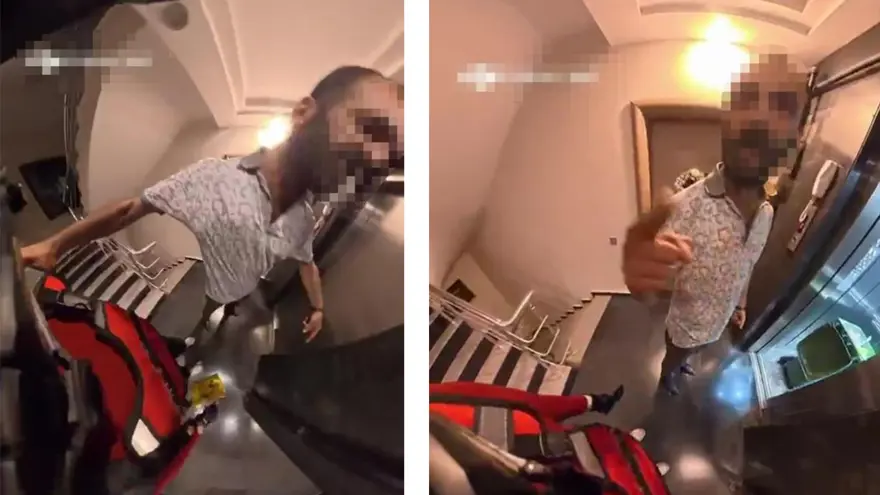 Apartman görevlisi ile kuryenin asansör kavgası karakolda bitti 2
