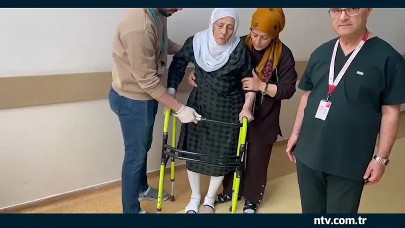 107 yaşındaki Fatma Nine kalçasını kırdı, iki gün içinde ayağa kalktı
