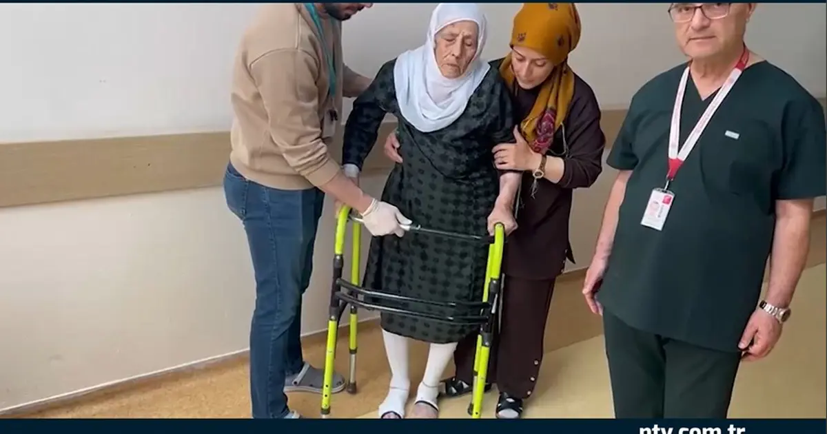 107 yaşındaki Fatma Nine kalçasını kırdı, iki gün içinde ayağa kalktı
