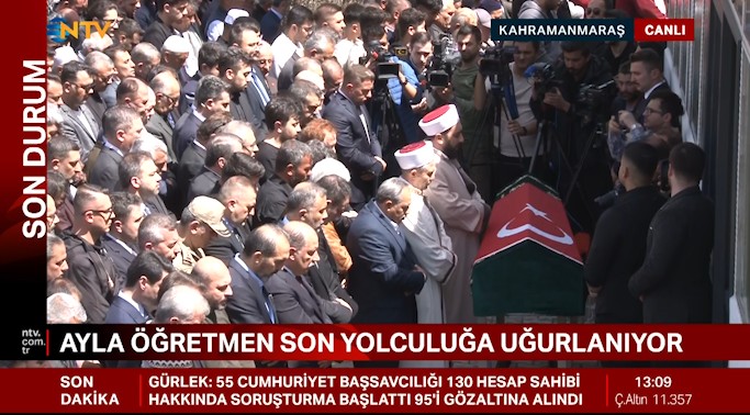 Öğrencilerine siper olan Ayla öğretmene veda