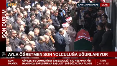 Öğrencilerine siper olan Ayla öğretmene veda

