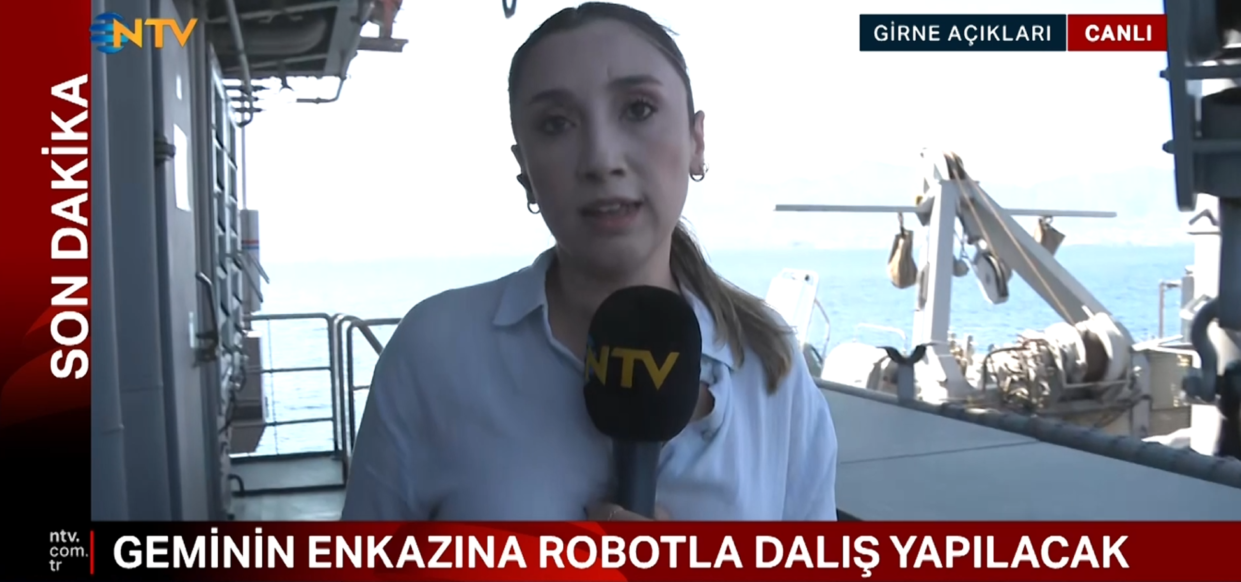 Girne'deki feribot faciası: NTV ekibi arama yapacak askeri gemide