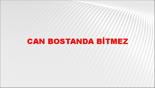 Can bostanda bitmez