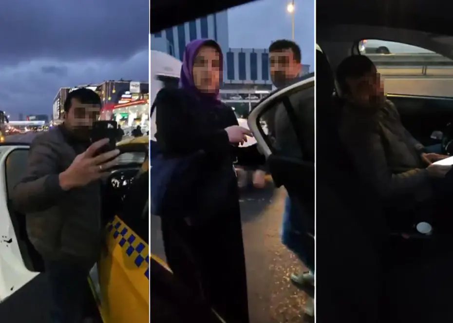 Taksici yine yolcu seçti. Trafiği yoğun buldu, engelli vatandaşları araçtan indirdi