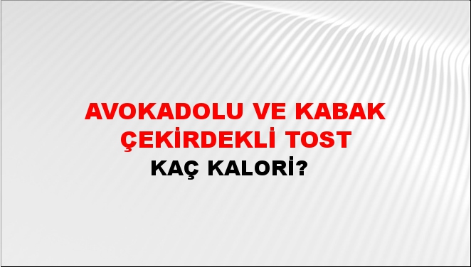 Avokadolu Ve Kabak Çekirdekli Tost