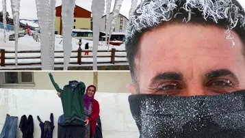 Sokağa çıkanın saçı dondu! İşte Türkiye'nin en soğuk yeri: -30,3 derece