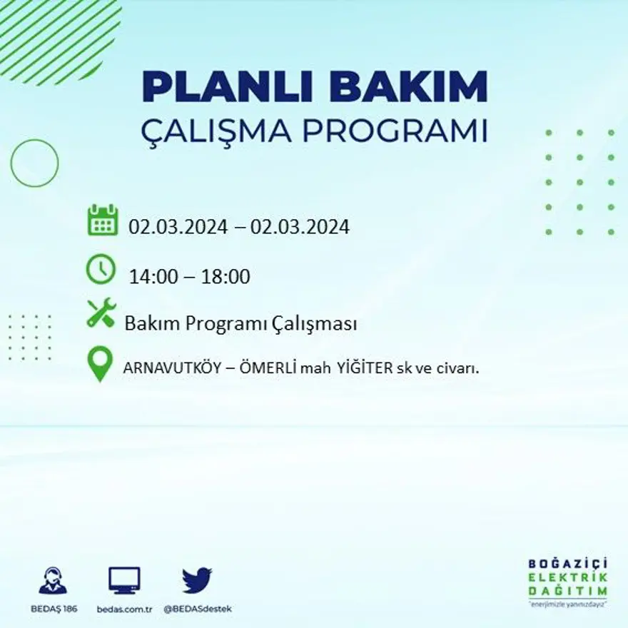 İstanbul'un 12 ilçesinde elektrik kesintisi: Elektrikler ne zaman gelecek? 1 İstanbul'un 12 ilçesinde elektrik kesintisi: Elektrikler ne zaman gelecek? 1