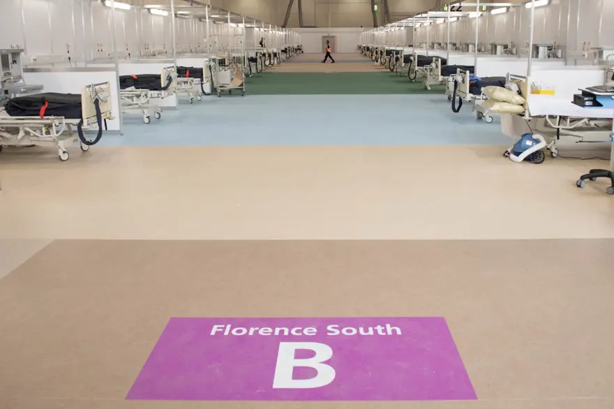 Corona için acilen yapılan hastane boş duruyor 7