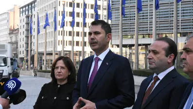 Bakan Kurum Brüksel'de: AB ve Türkiye arasında işbirliği vurgusu