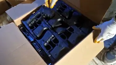 Silah kaçakçılığı operasyonu: 3 bin 450 tabanca gövdesi ele geçirildi