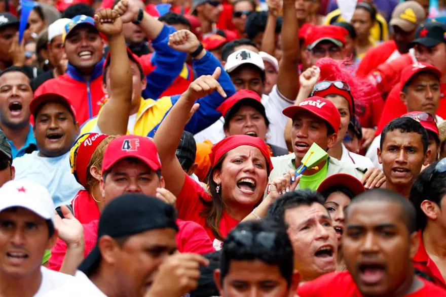 Venezuela Chavez için meydanlara indi 2
