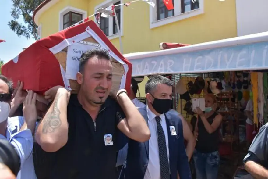Muğla'da 'orman şehidi' törenle son yolculuğuna uğurlandı 